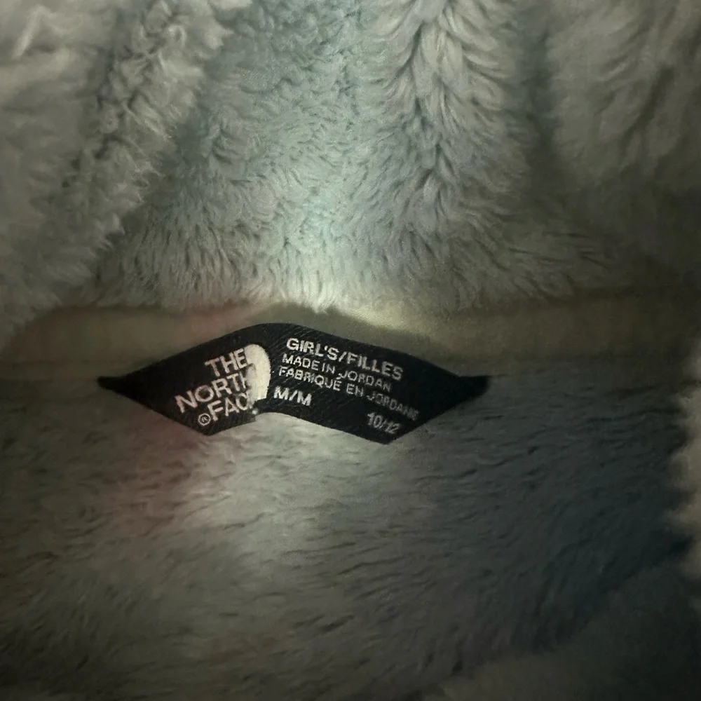The North Face Plush Fuzzy Jacket in Pale Blue girls